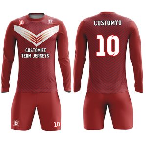 Custom Soccer Team Jerseys kits Full Sublimated Team name Player Names,Logo and Numbers  13