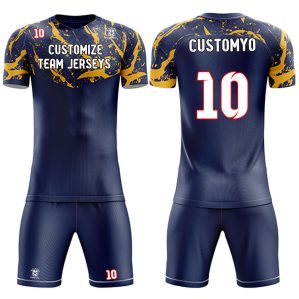 Custom Soccer Team Jerseys kits Full Sublimated Team name Player Names,Logo and Numbers  910